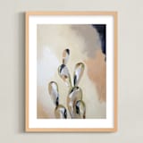 "Left it in Marfa" - Art Print in Peach by Kati Ramer - Framed