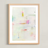 "Believe" - Art Print in Seafoam by Lindsay Megahed - Framed