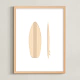 "Coast Vibes I" - Art Print in Snow by Itsy Belle Studio - Framed