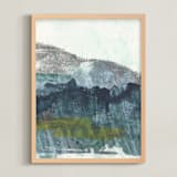 "Scape of the Land 2" - Art Print in After Midnight by Jennifer Daily - Framed