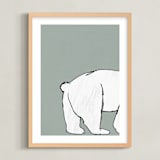 "Polar 2" - Art Print in Sage by Anne Ciotola - Framed