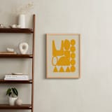 "Happy Place" - Art Print in Marigold by Beth Vassalo - In a Room