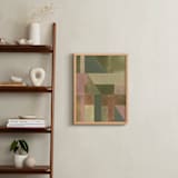 "Abstract geometry I" - Art Print in Moss Green by Lucrecia Caporale - In a Room