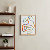 "Tangle" - Art Print in Rainbow by Nadia Hassan - In a Room