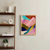 "Mountain landscape I" - Art Print in rainbow pink by Mojca Dolinar - In a Room