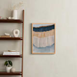 "Light Rustic Formation I" - Art Print in Slate Blue by Angel Walker - In a Room