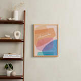 "bright boulders" - Personalized Art Print in apricot fizz by Carrie Moradi - In a Room