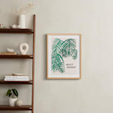 "Tropical Dreaming" - Personalized Art Print in Tropical Blush by Alicia Schultz - In a Room