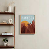 "Canyon Adventure" - Personalized Art Print in Orange by Erin German - In a Room