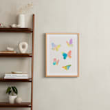 "Watercolor butterflies" - Art Print in Sky by Lindsay Megahed - In a Room