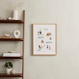 "Fun at the Lake" - Art Print in Light Cream by Lea Velasquez - In a Room