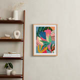 "Treasure" - Art Print in blue by FERNANDA MARTINEZ - In a Room