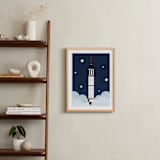 "To The Stars" - Art Print in neptune by Kamala Nahas - In a Room