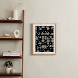 "Double Nine Dominoes" - Art Print in Onyx by Heather Schertzer - In a Room