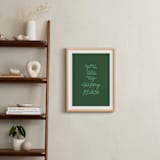 "Happy Place" - Art Print in Grass by Kelly Watkins - In a Room
