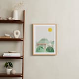 "Train Voyage" - Art Print in Burnt Sienna by Robert and Stella - In a Room