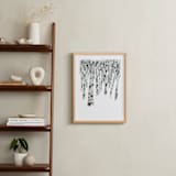 "Birch Forest" - Art Print in Birch Grey by Jean Choe Art and Design - In a Room