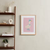 "Western Waddle" - Art Print in Rose by Creo Study - In a Room
