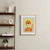 "Mr. Lion" - Art Print in Sand by Ashlee Townsend - In a Room
