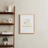 "Sunshine Letters" - Art Print in Pastel by Ariel Rutland - In a Room
