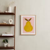 "Barlett Pear" - Art Print in Mustard by Ana Toro - In a Room