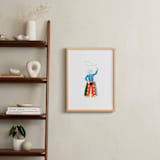 "Cowboy Carl" - Art Print in Cajun Shrimp by Kelsey Livingston - In a Room