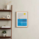 "Deep Sea Voyage" - Art Print in Azure by Robert and Stella - In a Room
