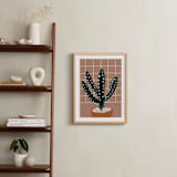 "cactus plant" - Art Print in mud by Cass Loh - In a Room