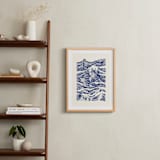 "Catch A Wave" - Art Print in Ultramarine by Kym Fulmer - In a Room