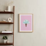 "cloud ice cream" - Art Print in bubble gum by Cass Loh - In a Room
