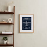 "Plane diagram" - Art Print in Navy by Robert and Stella - In a Room