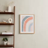 "Spring Rainbow" - Art Print in Blush by Iveta Angelova - In a Room