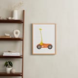 "Fast Riders III" - Art Print in Orange by Francisca Reyes - In a Room