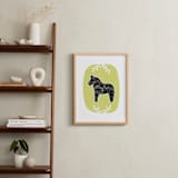 "Dear Dala" - Art Print in Celery by Alicia Youngken - In a Room