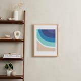 "By the Bay" - Art Print in White by Jenny Partrite - In a Room