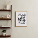 "I Love You in the Morning" - Art Print in Black by Laura Bolter - In a Room