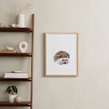 "Baby Hedgehog" - Art Print in Hedgehog Brown by Jieun K Rasband - In a Room