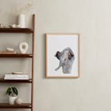 "Baby Animal Friends: Elephant" - Art Print in Elephant Gray by Jieun K Rasband - In a Room