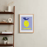 "My Fruity Family I" - Art Print in Light Purple by Marta Crea - In a Room