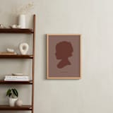 "Tone on Tone Silhouette" - Custom Print in Rustique by Minted - In a Room