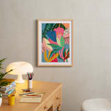 "Treasure" - Art Print in blue by FERNANDA MARTINEZ - In a Room
