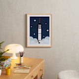 "To The Stars" - Art Print in neptune by Kamala Nahas - In a Room