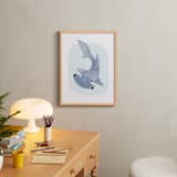 "Hammer Head" - Art Print in Blue by Itsy Belle Studio - In a Room