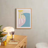 "California Summer Day" - Art Print in Haze by Carolyn MacLaren - In a Room