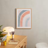 "Spring Rainbow" - Art Print in Blush by Iveta Angelova - In a Room