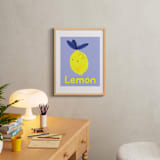 "My Fruity Family I" - Art Print in Light Purple by Marta Crea - In a Room