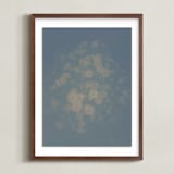 "Dusted Daisies" - Art Print in Cloud by Baumbirdy - Framed