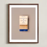 "Famous Food Blue" - Art Print in French Onion Blue by Andrew McClintock - Framed
