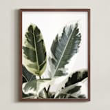 "Jack" - Art Print in variegated green by Kristi Jackson - Framed