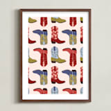 "Howdy Partner 3" - Art Print in Multi by Gabrielle Neil - Framed
